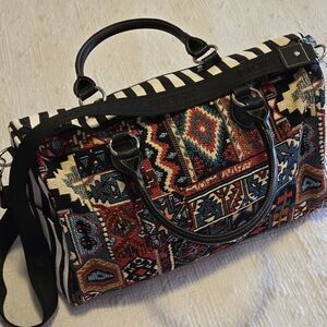 Montana West embroidered weekender bag